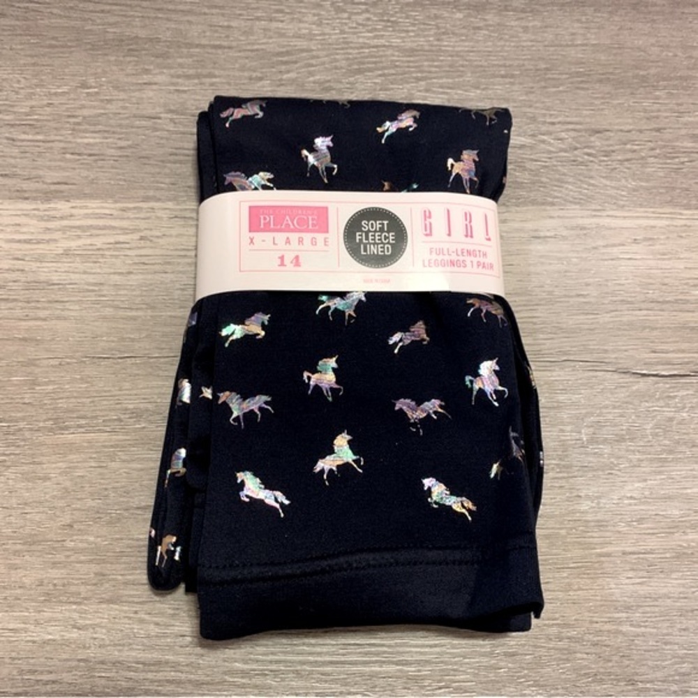 NWT Children’s Place Girls Fleece Lined Leggings - XL (14)
